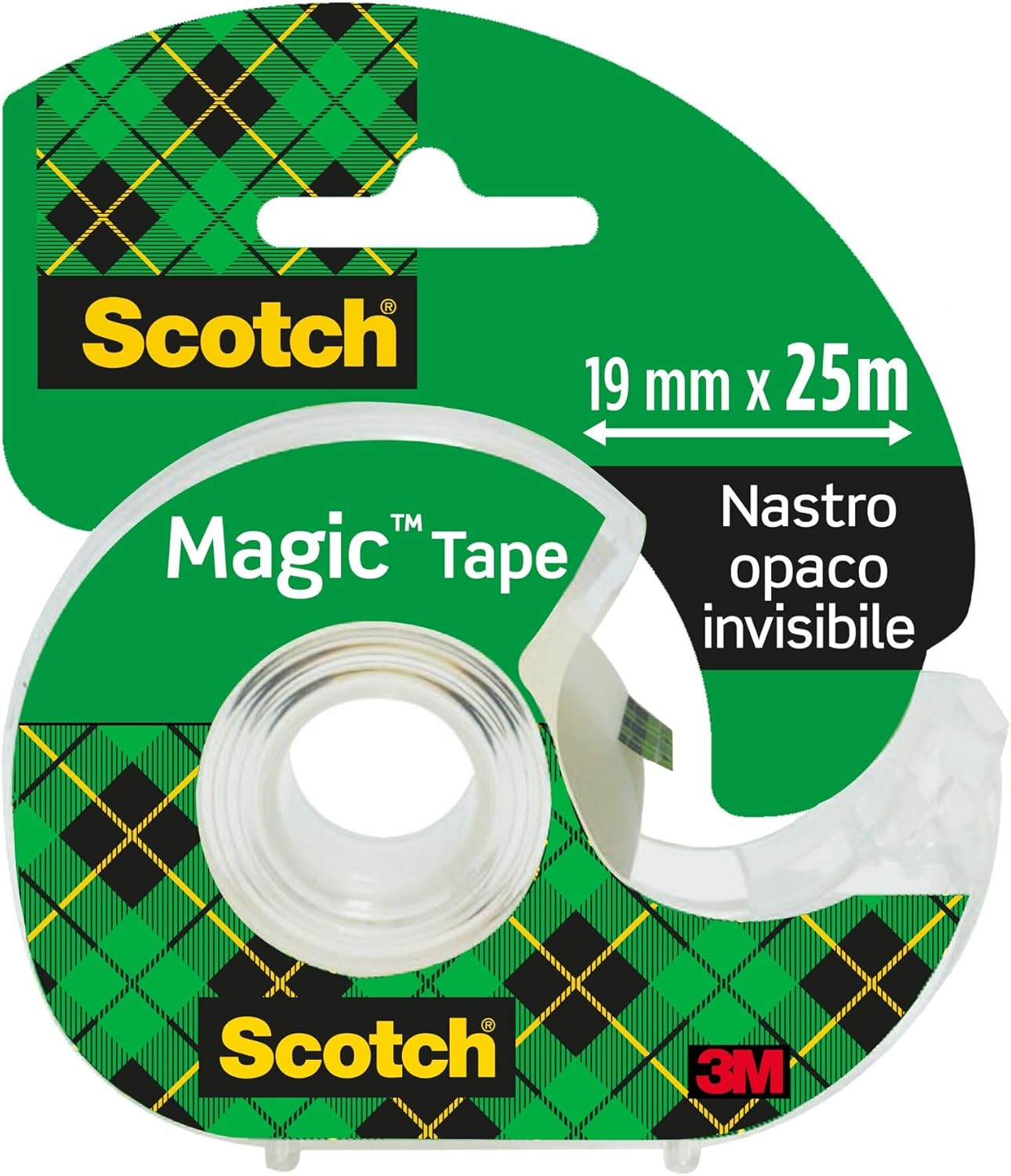 Scotch Magic Tape, 1 Roll on Handheld Dispenser, 19 Mm X 25 M - Invisible Tape, for Wrapping, Labelling Christmas Cards and Presents, Essential Christmas Supplies​ image number 4