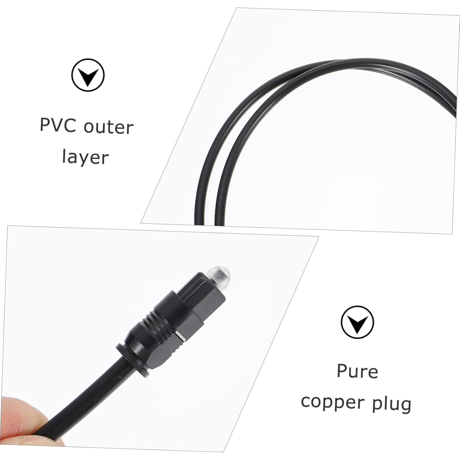 HOMSFOU 6Pcs Optical Audio Cable for Tv Digital Audio Cable for Home Theater Fiber Optic for Sound Bar Od Reliable Connection