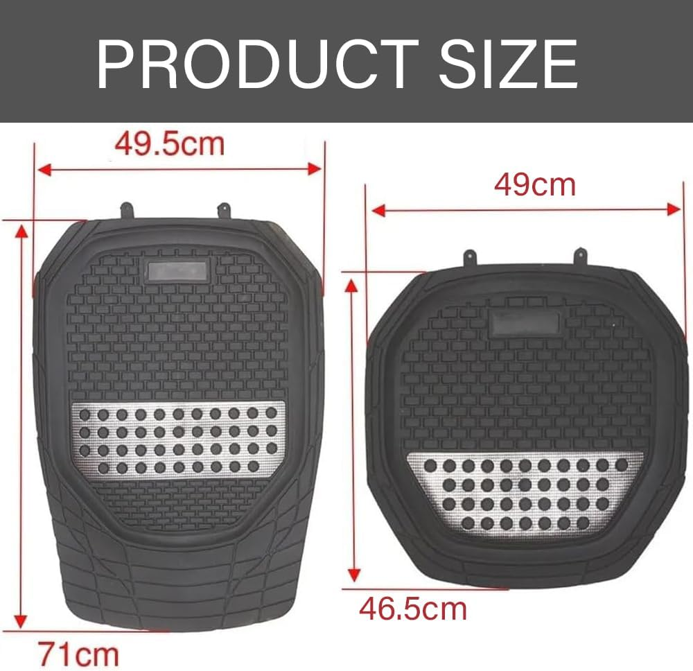 4 Pcs Car Floor Mats,Heavy-Duty PVC Floor Mats,Universal Waterproof Foot Pads,All-Round Protection Car, All Weather Car Floor Mats,For Cars, Trucks, and SUV image number 3