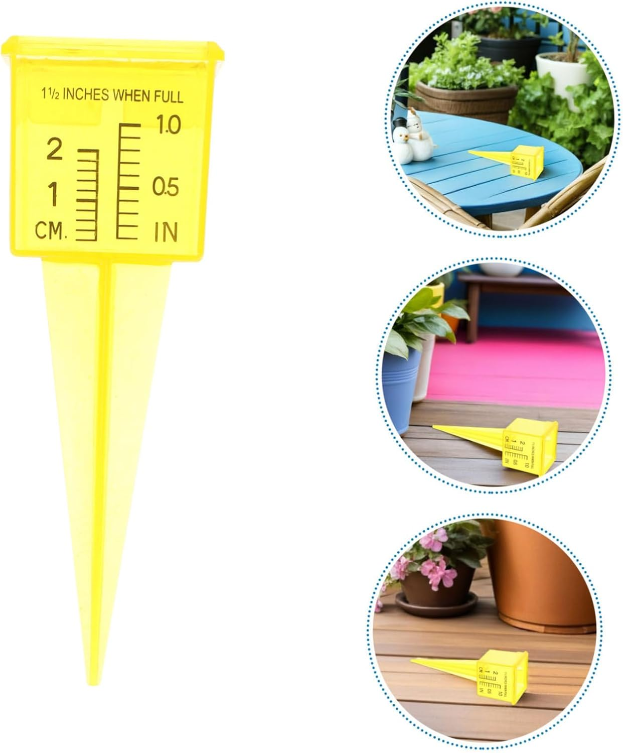 20Pcs Rainfall Measuring Tool Sprinkler Gauge with Wide Mouth Outdoor Water for Backyard Patio Garden Lawn Easy-Read Accurate Rain Gauge for Water Conservation and Sprinkler image number 3
