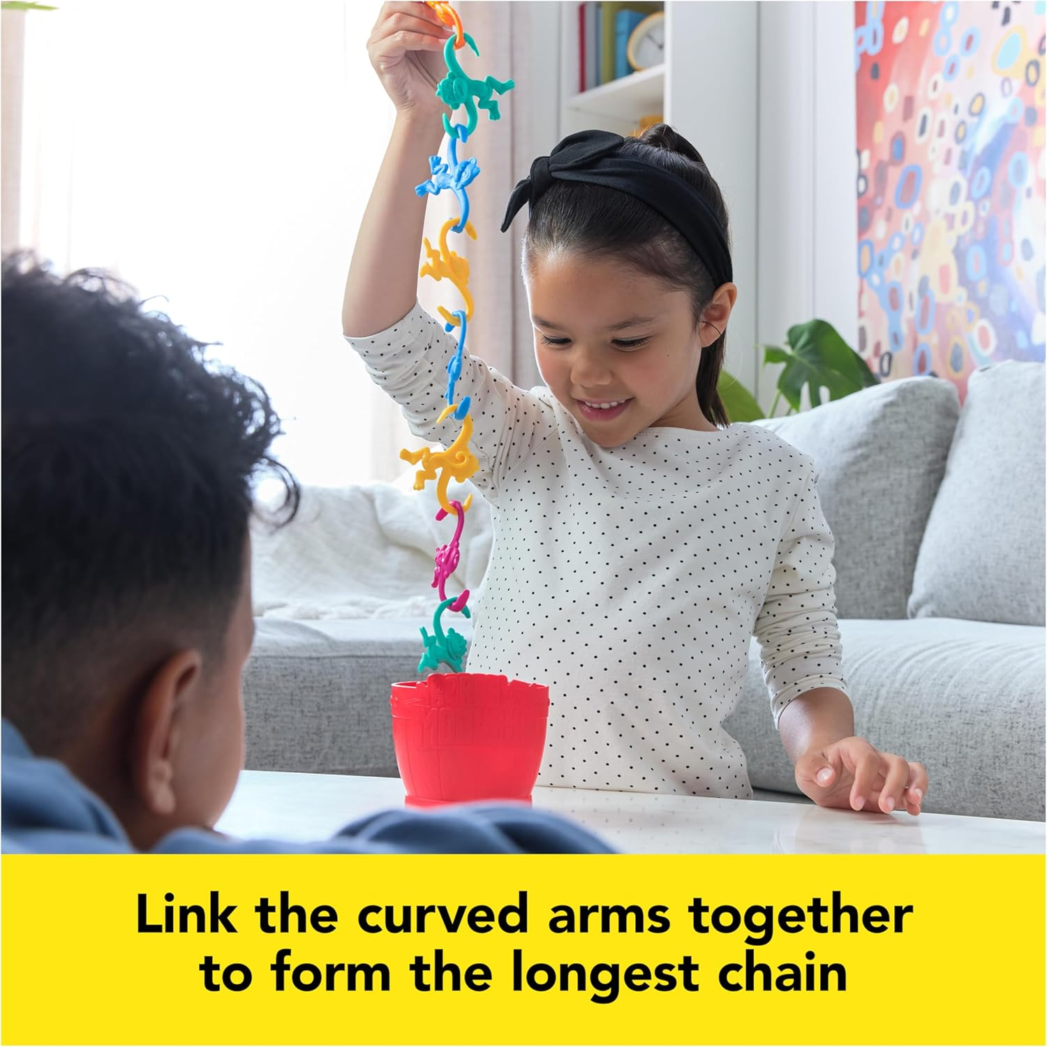 Barrel of Monkeys New Look - Retro Linking Family Game | Preschool, Classic Games | Ages 3+ image number 4