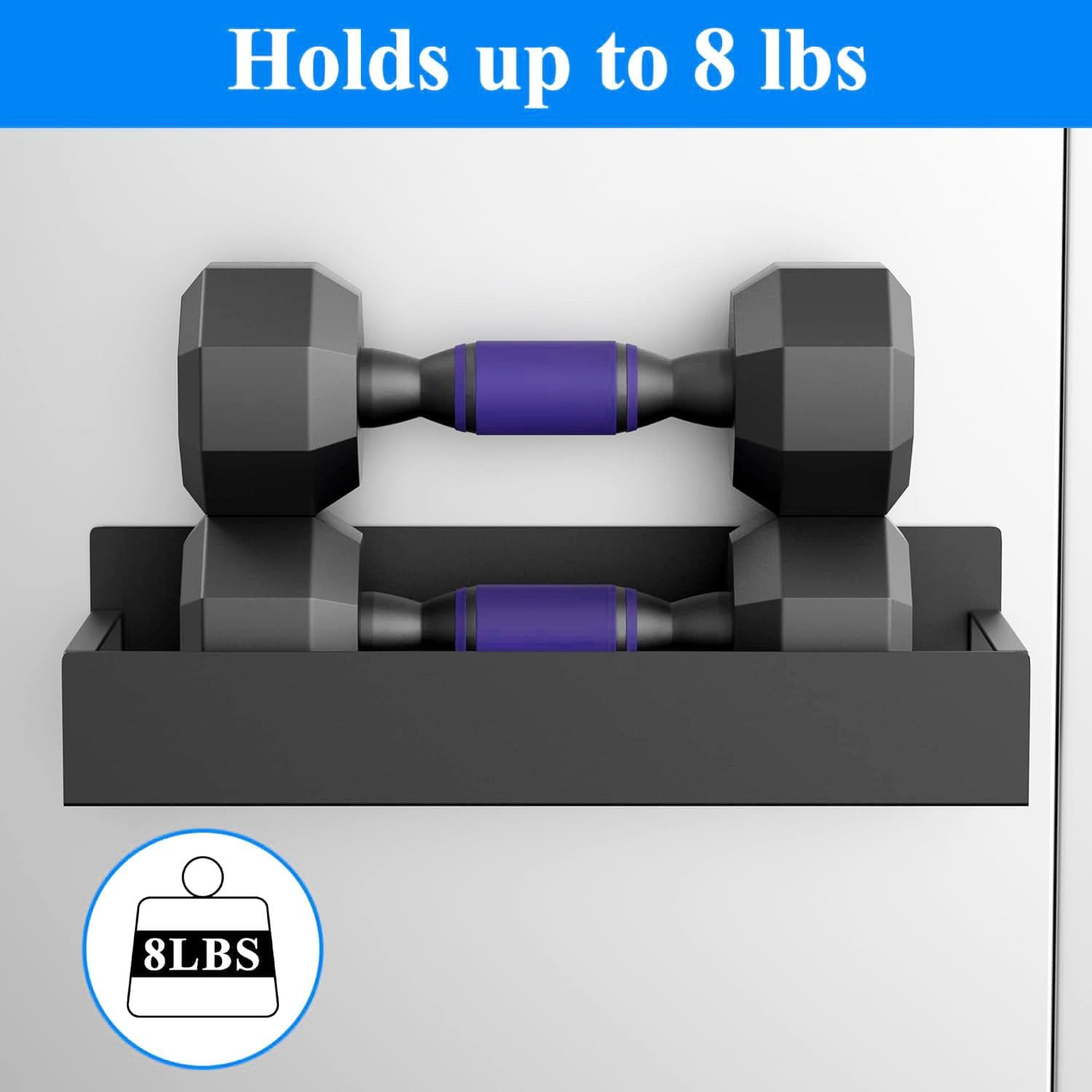 4 Pack Magnetic Spice Rack Organizer for Refrigerator, Magnetic Shelf for Refrigerator and Microwave Oven, Metal Fridge Organizers and Storage for Kitchen (Black) image number 5