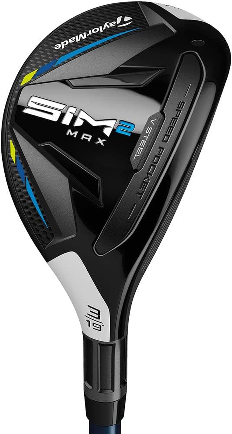 Taylormade Sim 2 Max Rescue Mens Left Hand Graphite Regular Rescue 3-19 Degree, Black/White image number 3