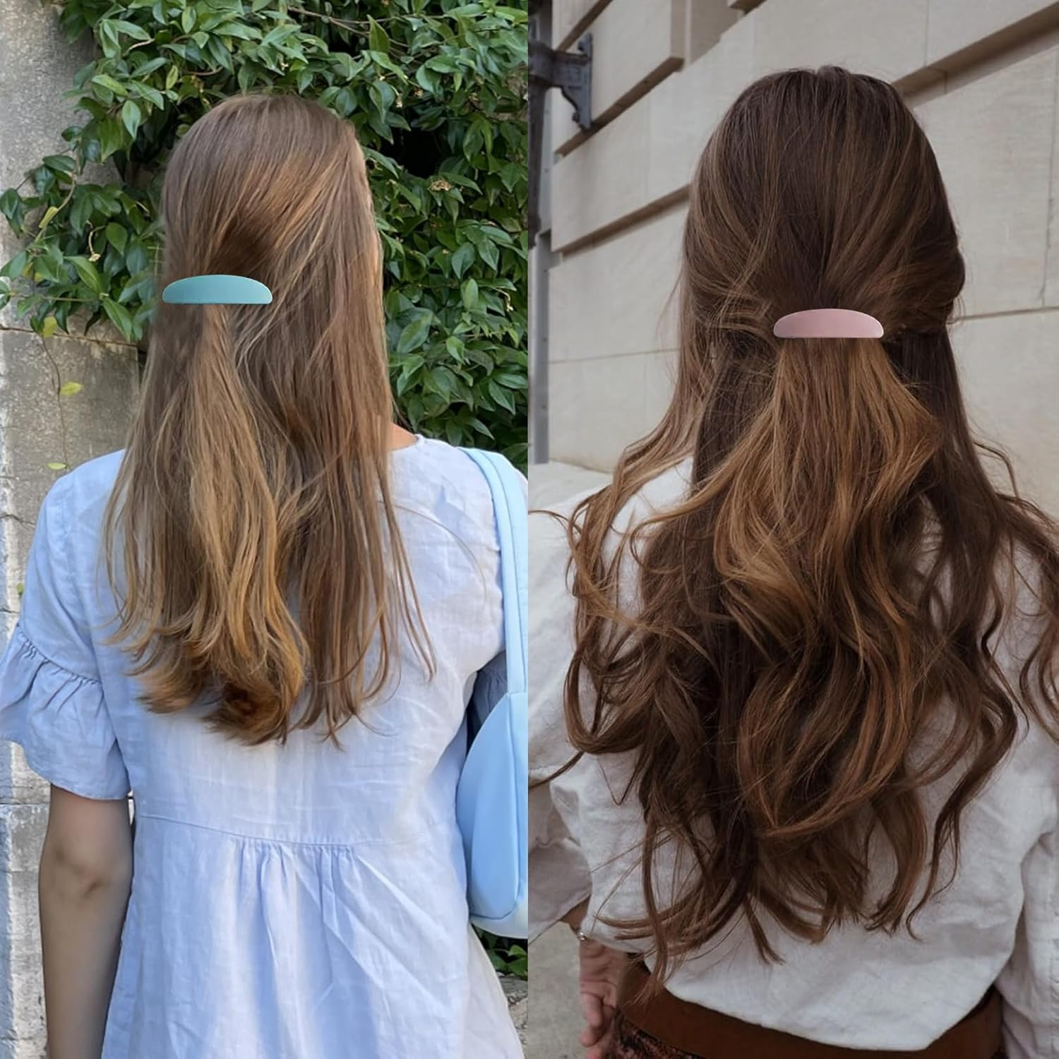 Pack of 2 Hair Clips Women'S Girls Thin Hair Accessories Hair Clip for Women for Fine Set Automatic Hair Automatic Thin Hair Accessory Hair Clip Small Hair Clip Clips image number 4