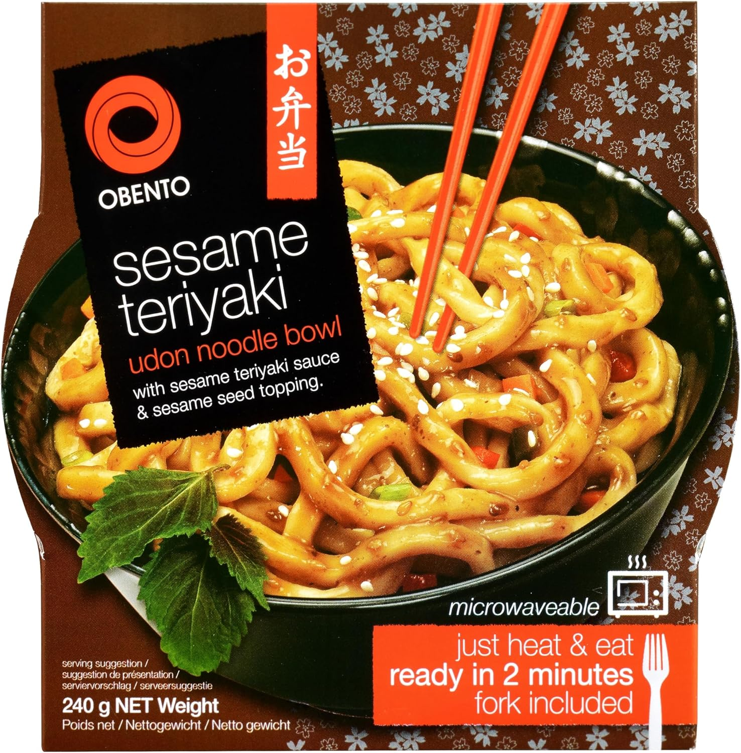 Obento Sesame Teriyaki Noodle Bowl, 240 G image number 2