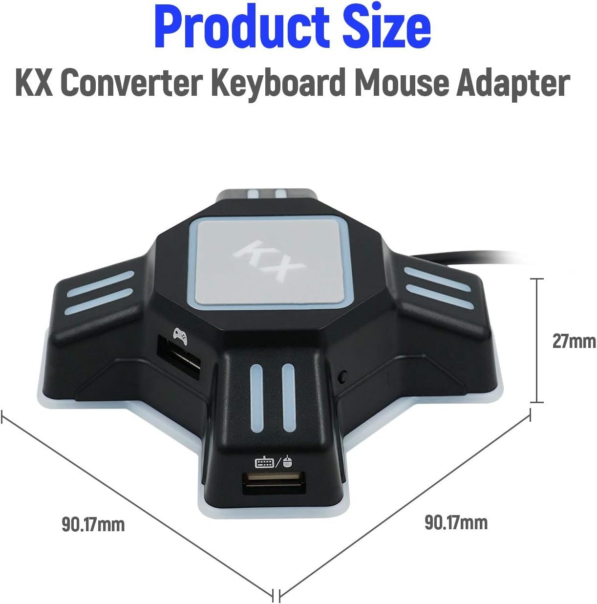 Mcbazel KX Keyboard Mouse Adapter Gamepad Controller Gaming Converter for Switch/Xbox One / PS4 image number 5