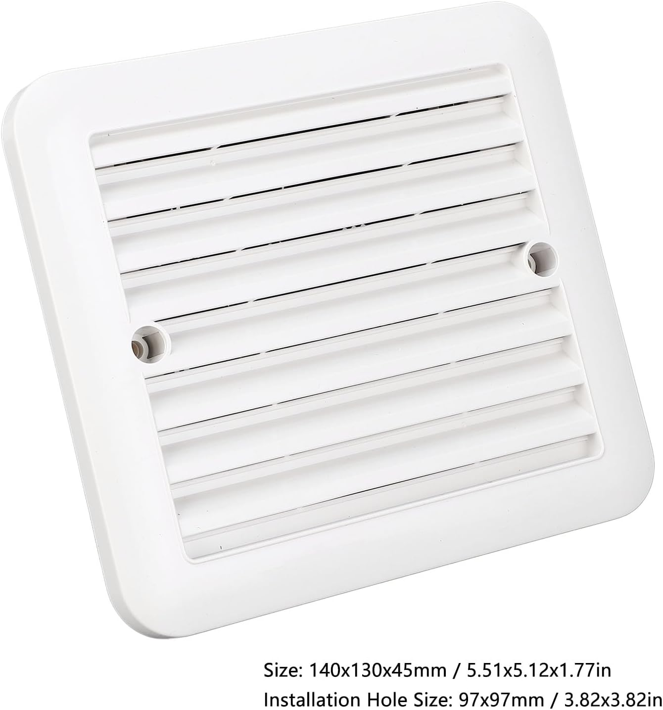 RV Side Vent Fan, 4.8W 12V Vent Fan One Way Side Air Vent Ventilation Exhaust Fan Low Noise Side Air Vent Fan, Exhaust Fan for Motorhome Caravan Trailer Boat Marine, 5.51X5.12In image number 3