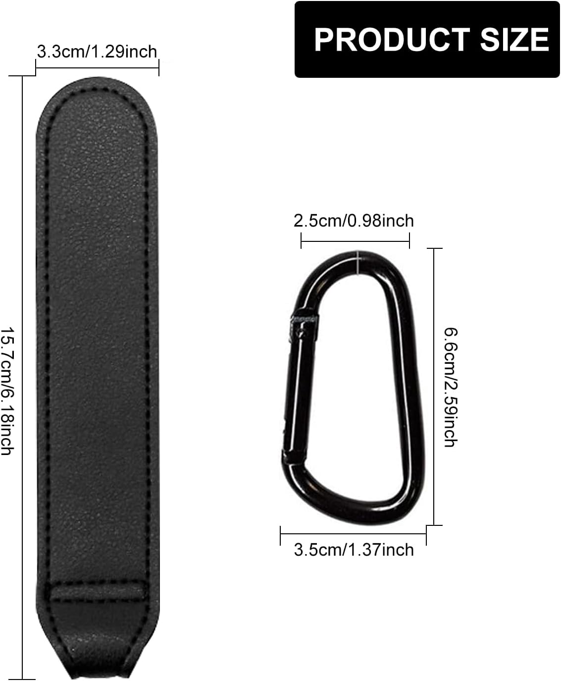 2PCS Baby Stroller Hooks Clips, Convenient Pushchair Accessories Mommy Bag,Hooks for Hanging Diaper Bags, Multipurpose Hooks for Grocery Shopping Bags image number 5