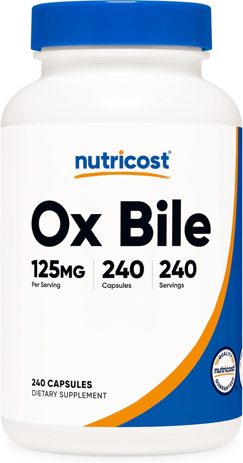 Nutricost Ox Bile Capsules 500Mg per Serving (120 Veggie Capsules) - Gluten Free & Non-Gmo image number 3