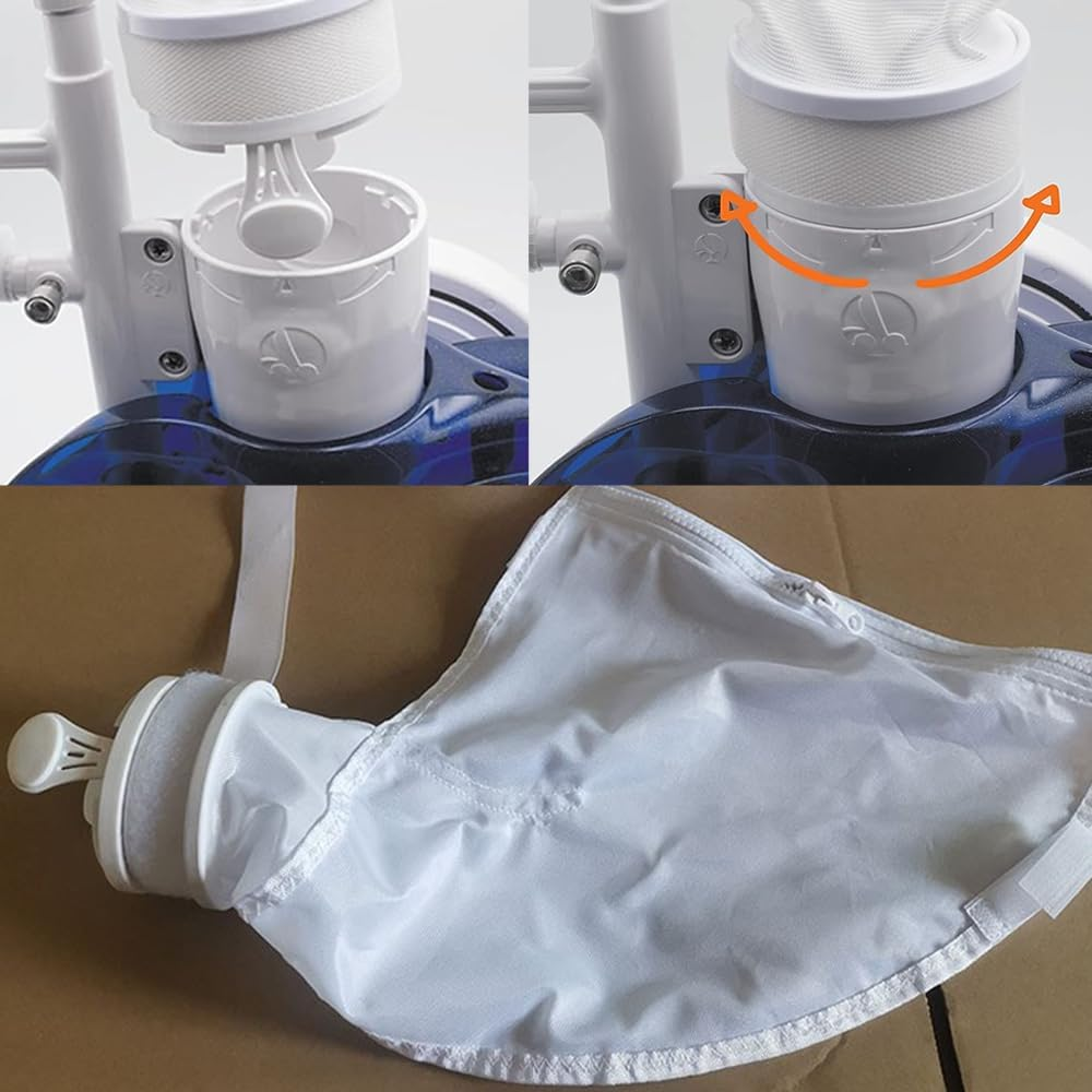 NYGHMY 2 Pack K13 K16 Replacement Zipper Bags for Polaris 280/480 Pool Cleaner | Premium Strong Mesh Filter Bags with Easy Snap Install, Damage-Free Enclosure image number 2