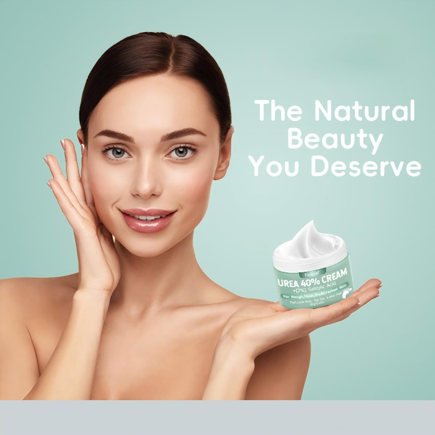 Urea Cream 40%, plus Salicylic Acid 2%, Foot Cream for Thick, Cracked, Rough, Dead & Dry Skin - Corn, Callus Remover and Soften Visit, Moisturizer for Feet, Elbows, Hands and Knees, Keratolytics Skin image number 3