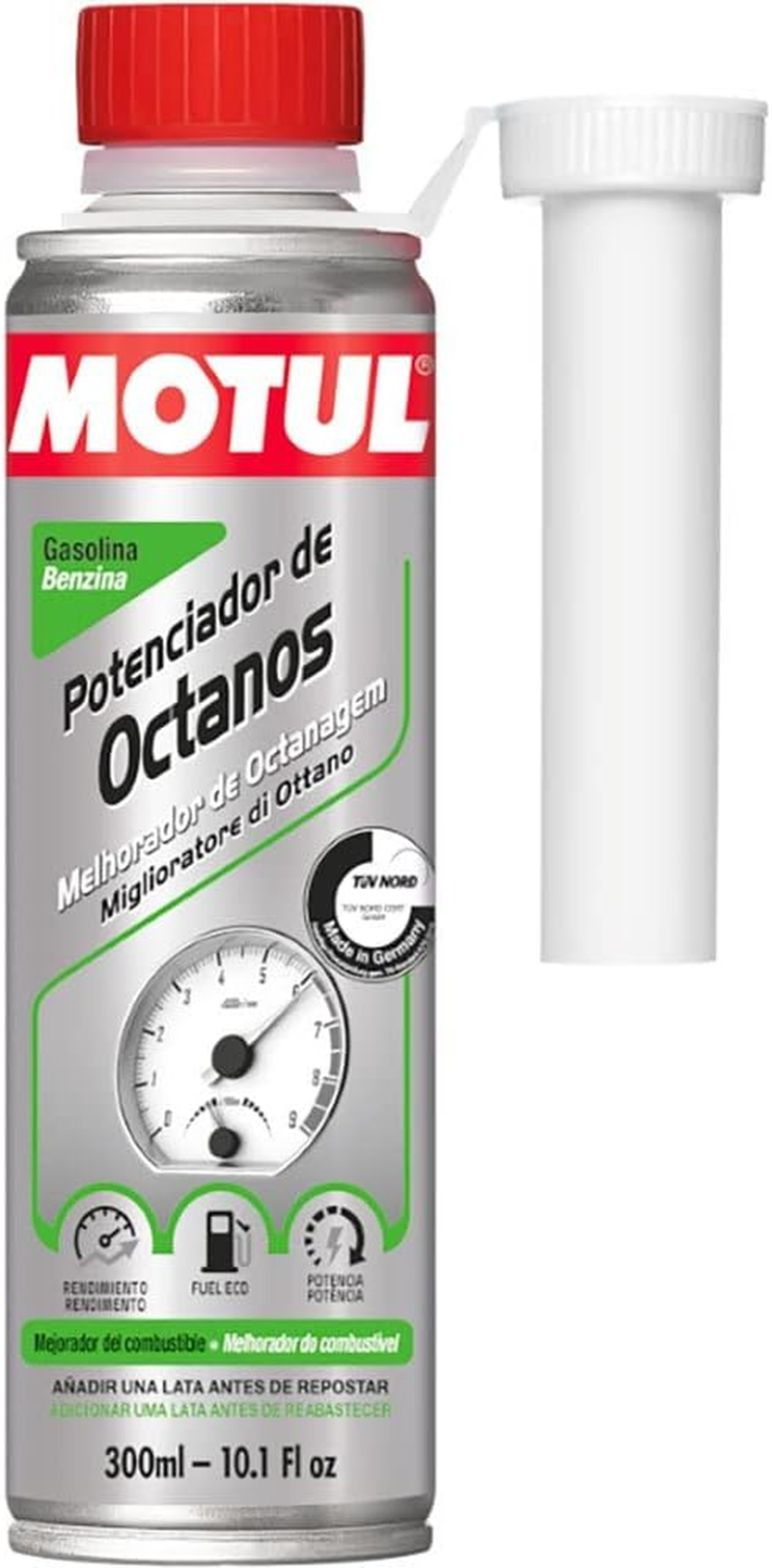 Motul Injector Care Petrol, Preventive Care Additive for Petrol Engines, Prevents Smoke, More Power, Less Consumption and Emissions, System Keep Clean Gasoline, 300 Ml
