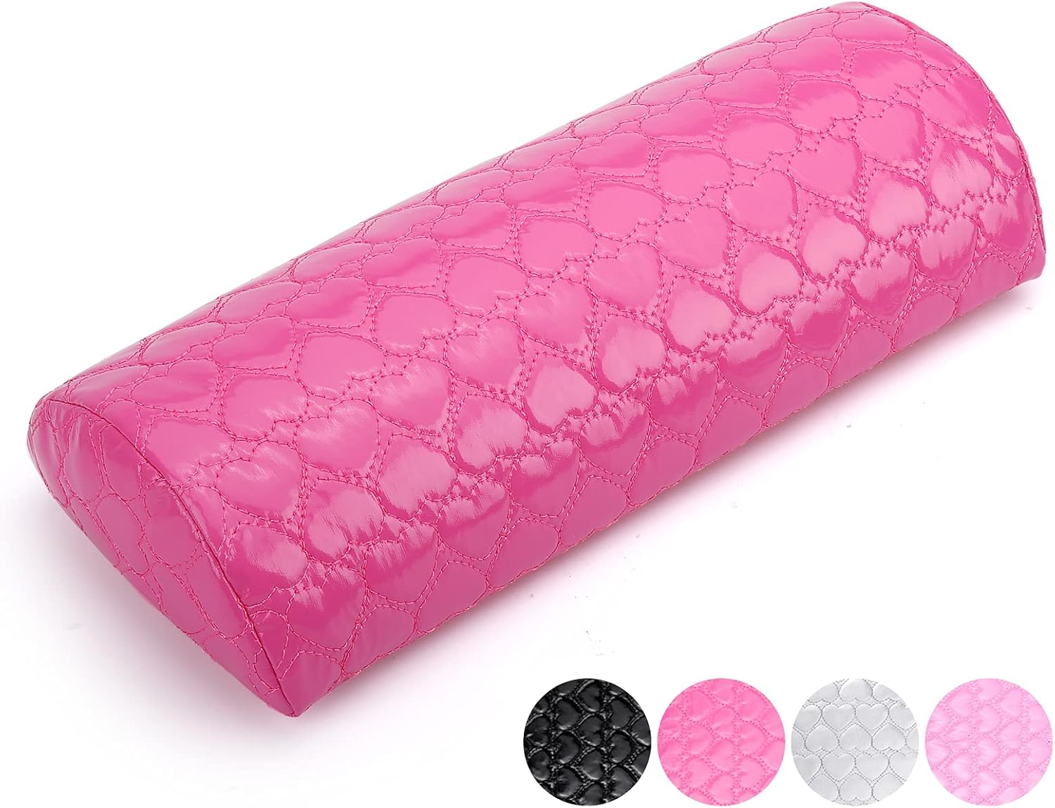 Nail Pillow Hand Rest for Nails, Washable PU Leather Nail Armrest Detachable Manicure Hand Pillow Cushion Nail Art Accessories Tool for Nails Tech (Black)