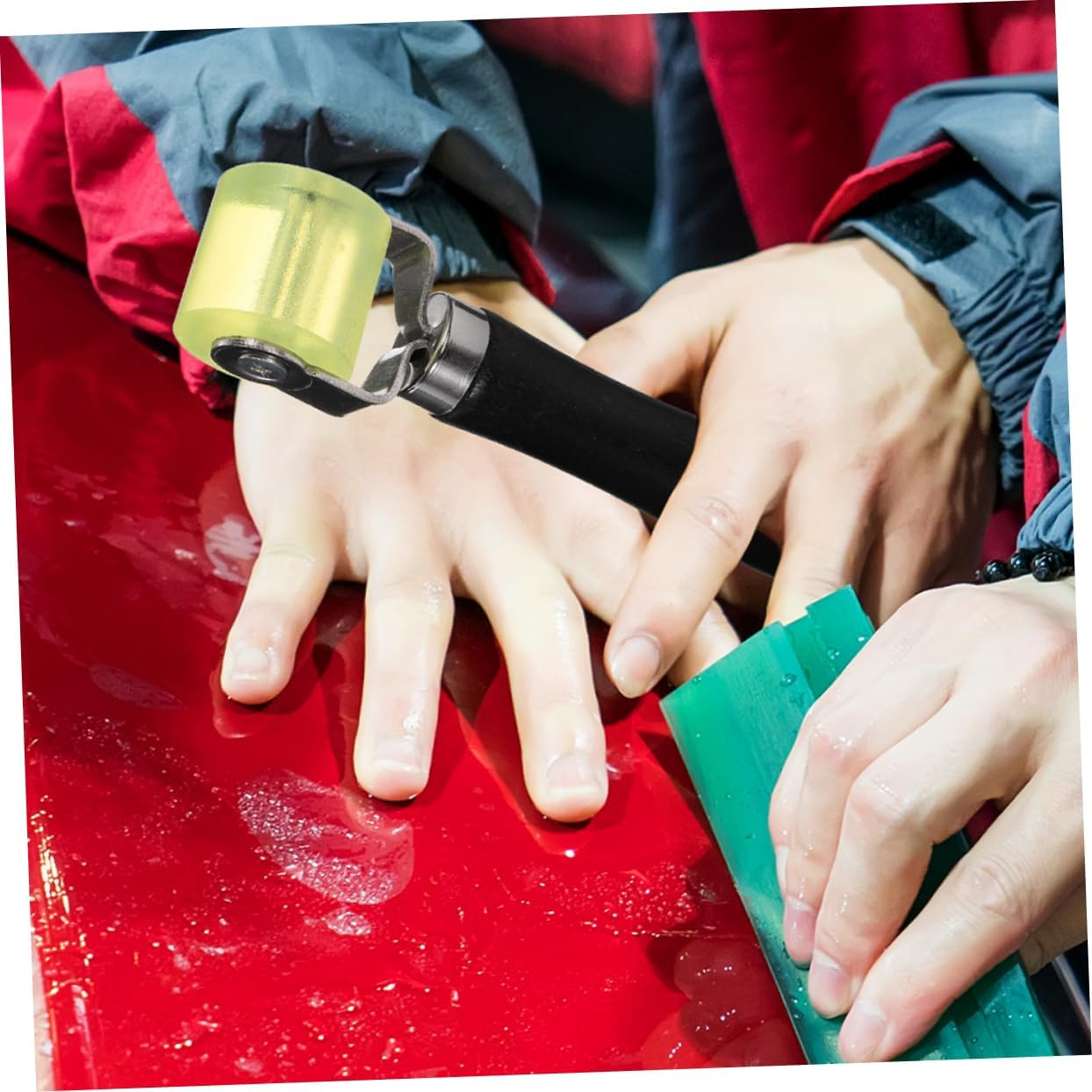 GANAZONO Automotive Sound Deadening Roller Noise Reduction Tool for Car Interior Insulation Durable Rubber Design for Vehicle Sound Control and Comfortable Driving Experience image number 1