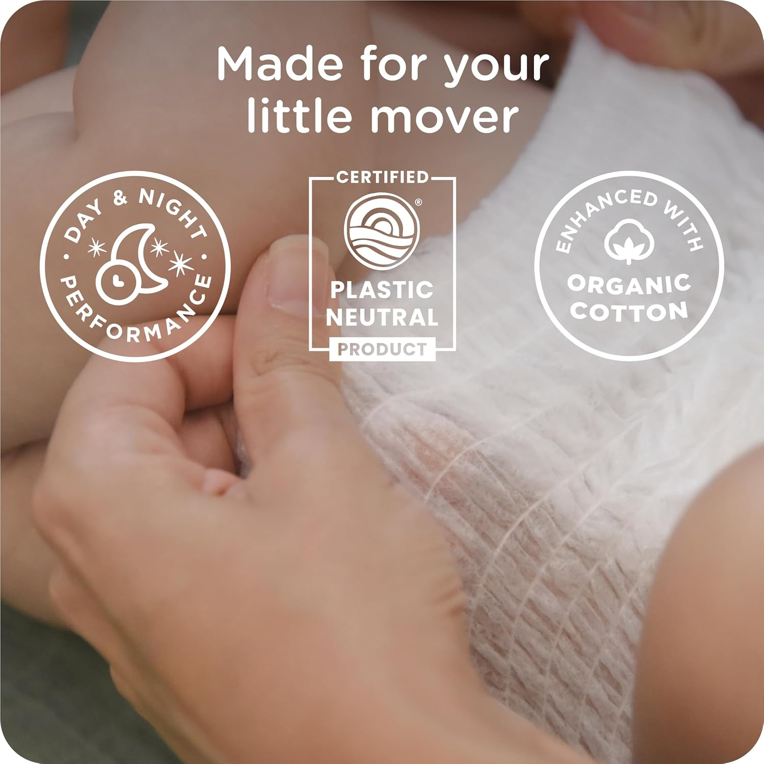 Smartypants Pull up Style Diapers | EWG Verified Safe & Plant-Based | Quilted 360 Waistband, Super Absorbent for Overnight Leak Protection | Training Pants by Healthybaby | Size 8 (30 Count) image number 2