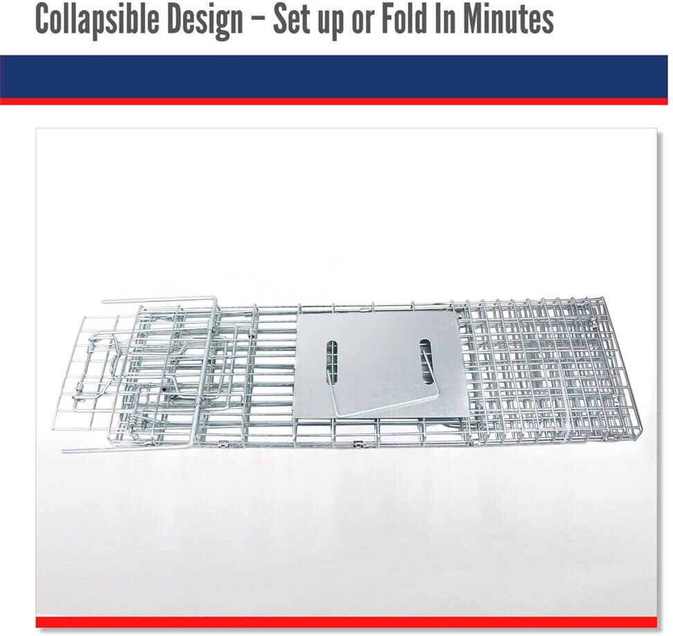 Medium Humane Animal Cage Trap Live Catch Possum Rabbit Cat Rat Fox Hare Bait image number 6