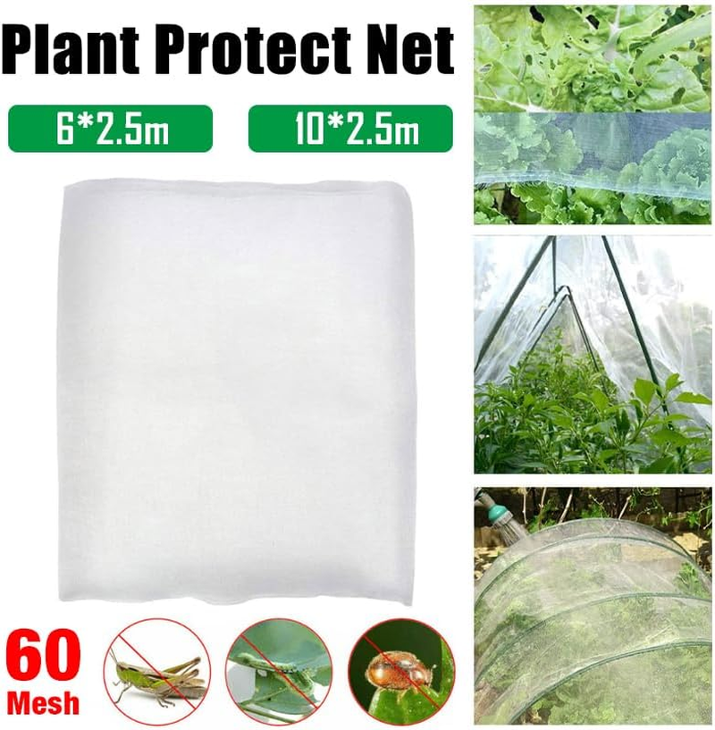AIMALL 6/10M Netting Insect Bug Fly Fruit Mesh Net Vegetable Plant Protection Cover - Uv-Resistant PE Mesh Plant Protection - Suitable for All Seasons, Sun & Rain Permeable, Multiple Size Options image number 1