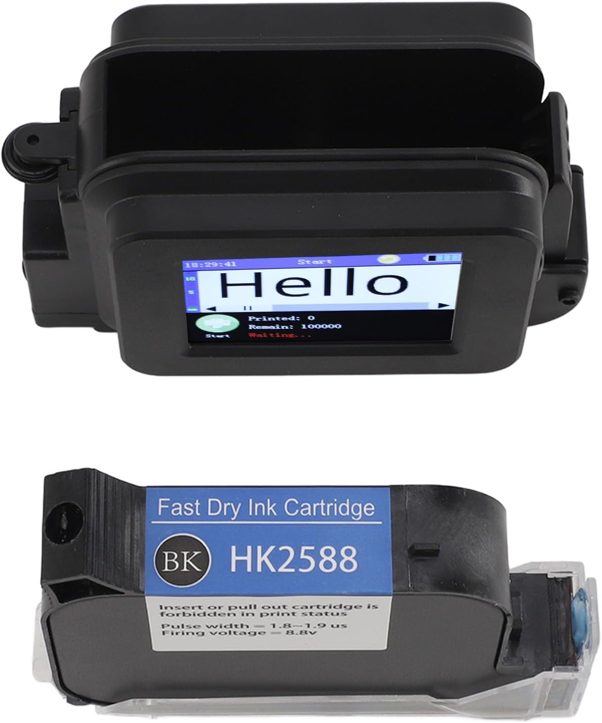 Portable Handheld Inkjet Printer, Mini Inkjet Printer with Quick Drying Ink Cartridge, Pocket Inkjet Coding Machine for Date/Logo/Batch Series Number/Barcode/Qrcode, 25 Languages image number 5