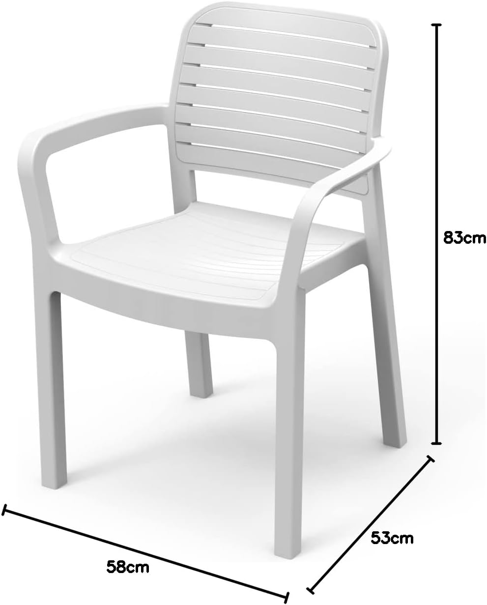Keter Chloe Chair, White image number 1
