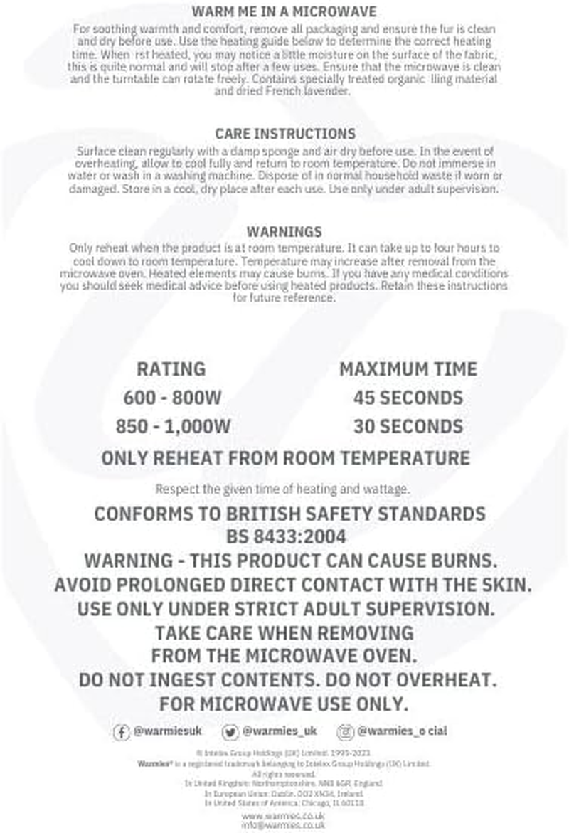 Warmies Cockerpoo Junior Plush Microwavable Heat Pad, Lightly Scented with French Lavender, Cuddly Microwave Heat Cushion image number 4