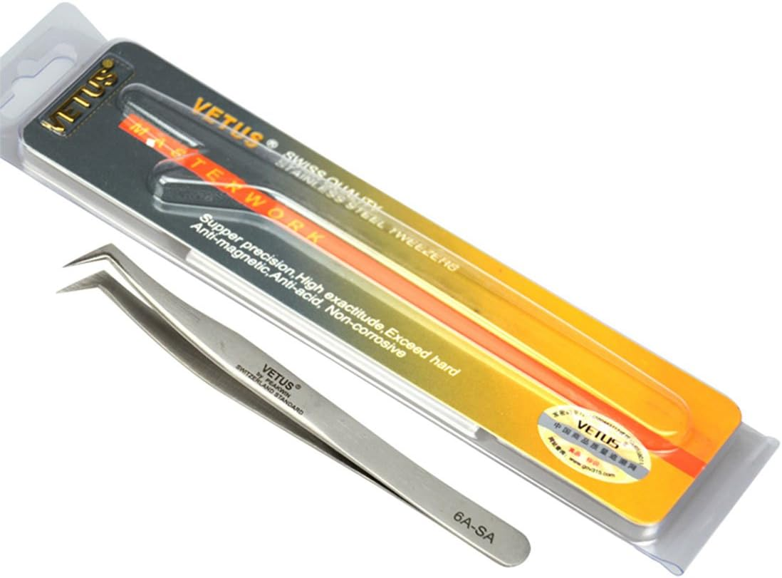 Vetus Eyelash Extesnion Tweezers 3D 6D Volume Individual Lashes Extension Application Tool 6A-SA by Qeelasee image number 3