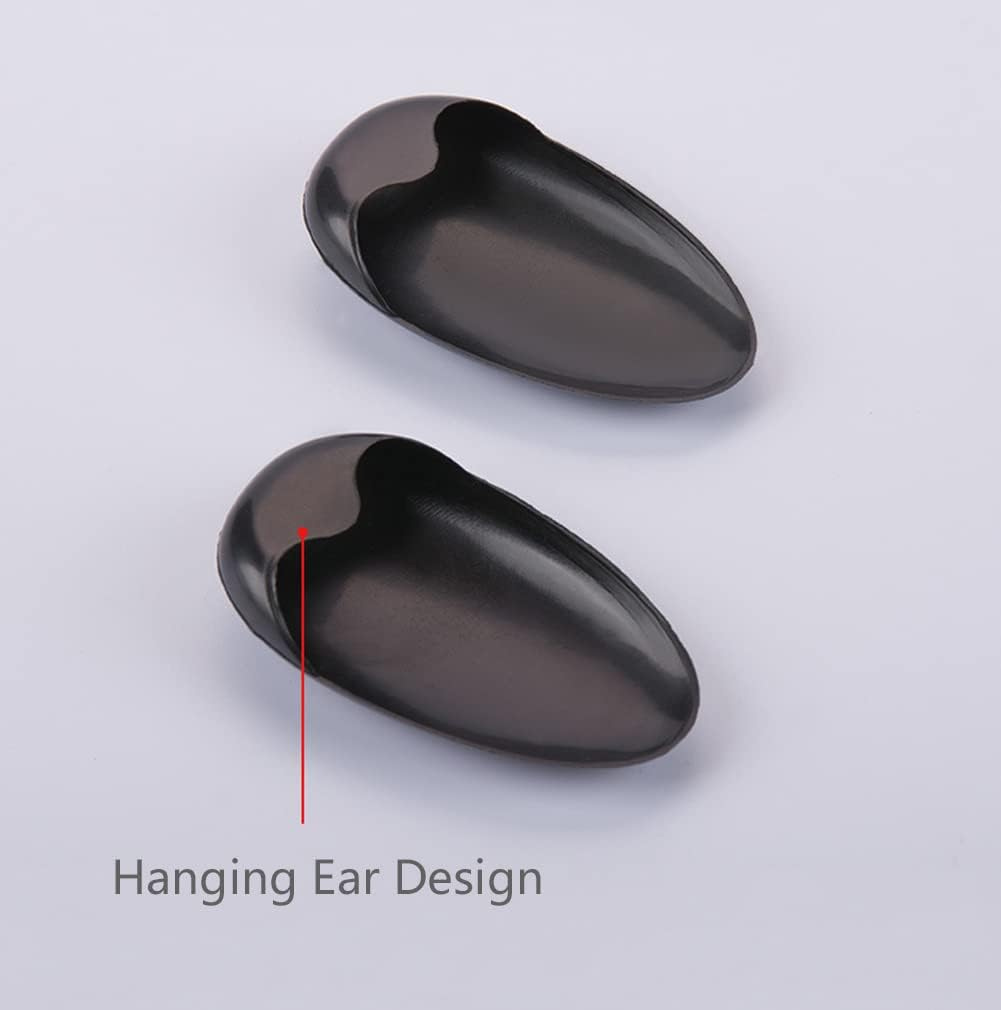 Ericotry 10 Pairs Black Plastic Reusable Ear Covers Shield Protector Hairdressing Dye Coloring Bathing Shower Caps Waterproof Earmuff for Hair Salon