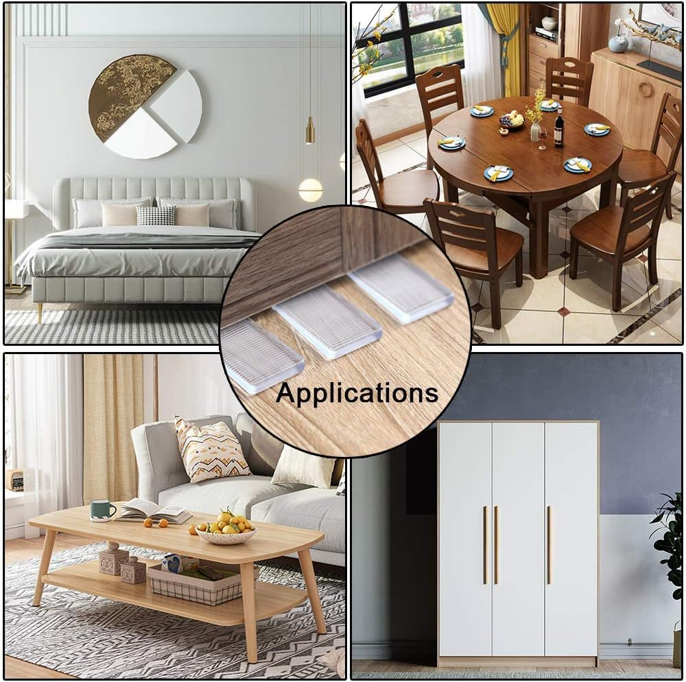 Table Wedge Clear Toilet Shims Plastic Shims, 8Pcs Plastic Shims Table Wedge Clear Toilet Shim Furniture Leveling Shims, Furniture Leveling Shims Level Wedge Shim Bed Shims Toilet Shims for Furniture image number 5