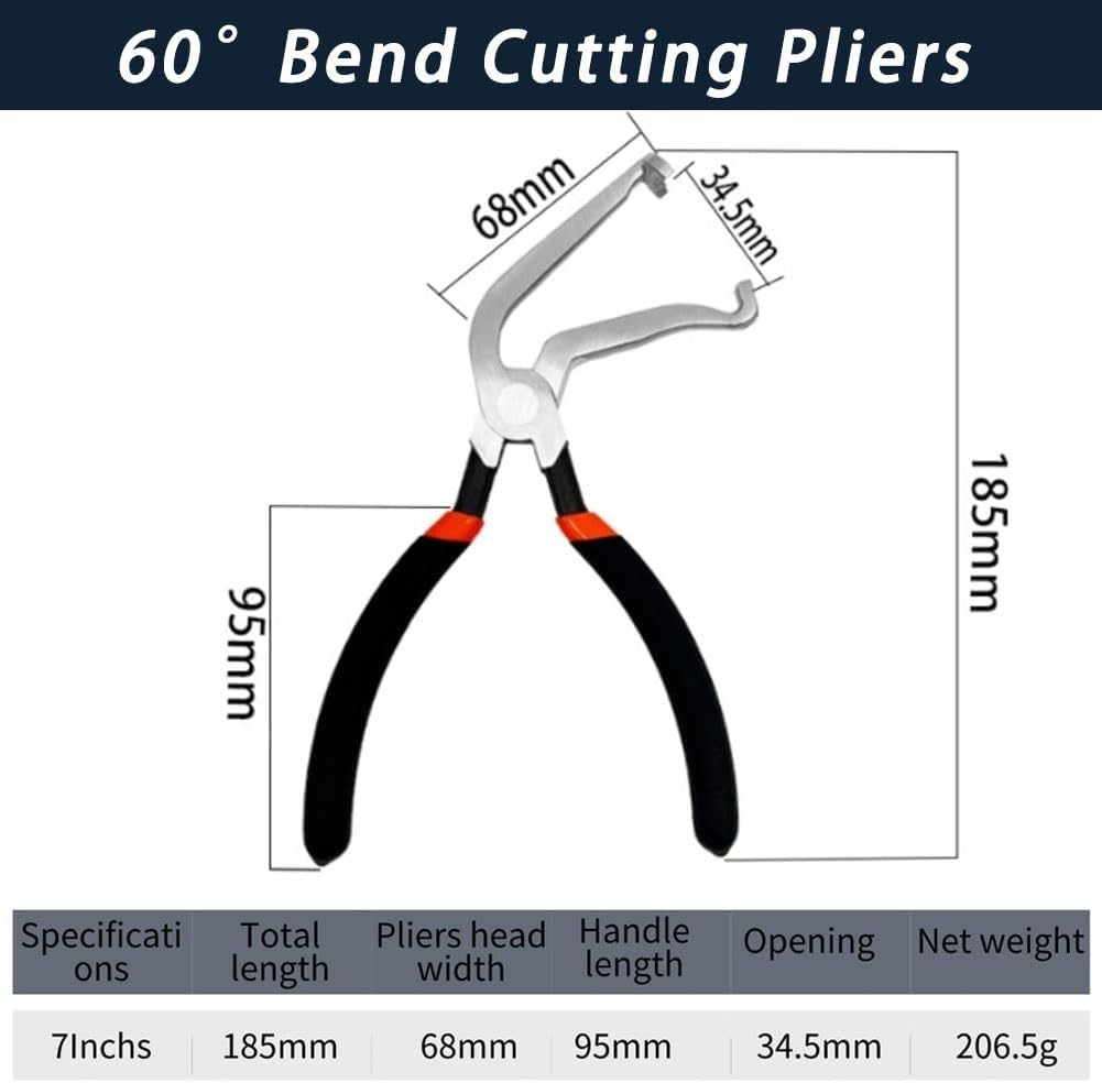 Electrical Disconnect Pliers, Rapid Disconnector Pliers, 8In Automotive Tools Electrical Connector Pliers, Automotive Hose Disconnect Tools for Push Tab Style Plugs(A+B) image number 3