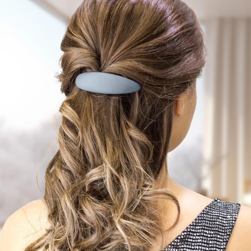 Hair Clips Women'S Thin Hair Medium Hair Clip Vintage Automatic Hair Clips for Thin Fine Hair Hair Comb Barrette Hair Accessories Black image number 4