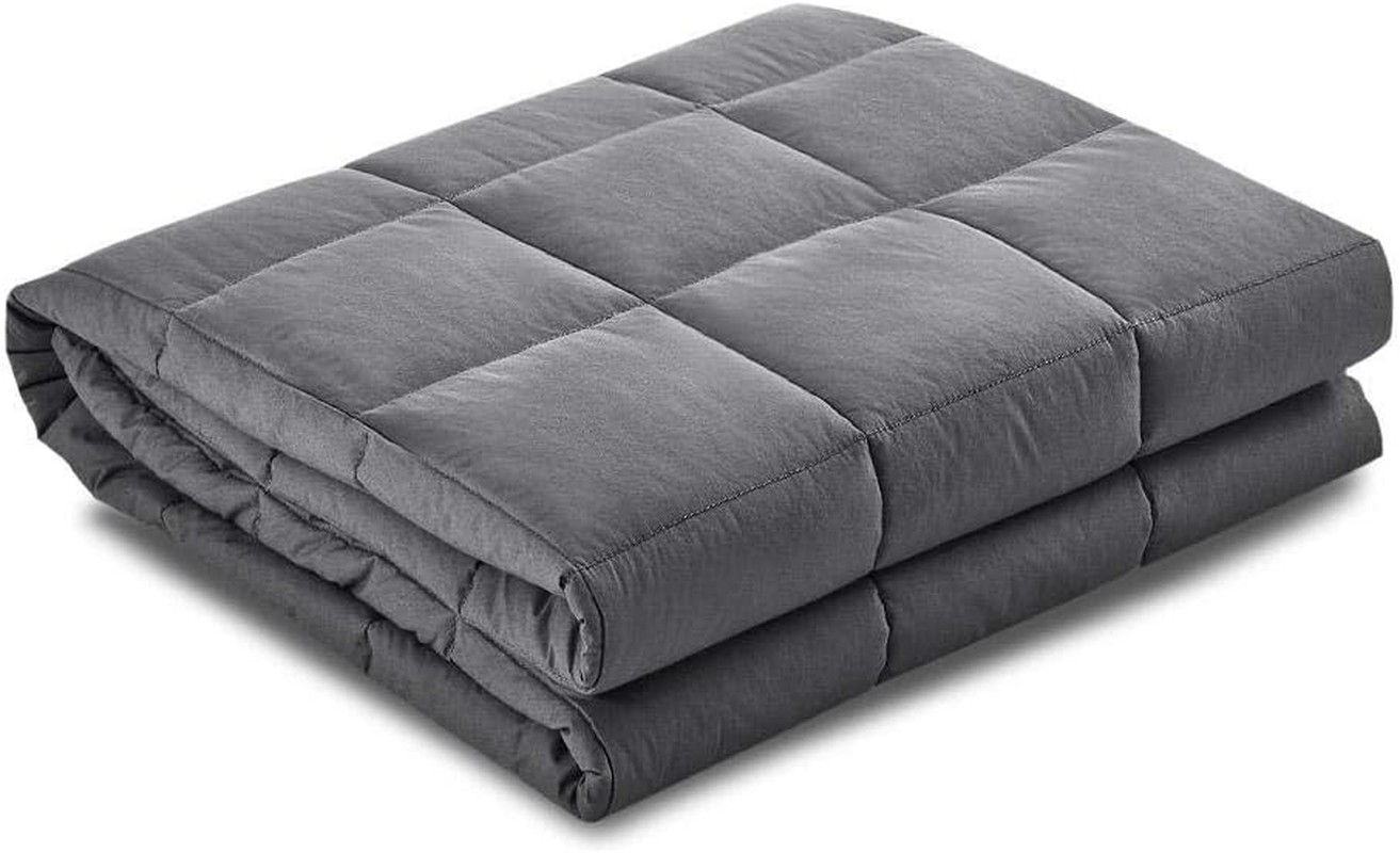 Giselle Bedding 11Kg Microfibre Weighted Blanket, Winter Blankets Rug Cover Adult Quilt for Bed Bedroom, Anxiety Relief Soft Machine Washable Relax Deep Sleep 152 X 203Cm Grey