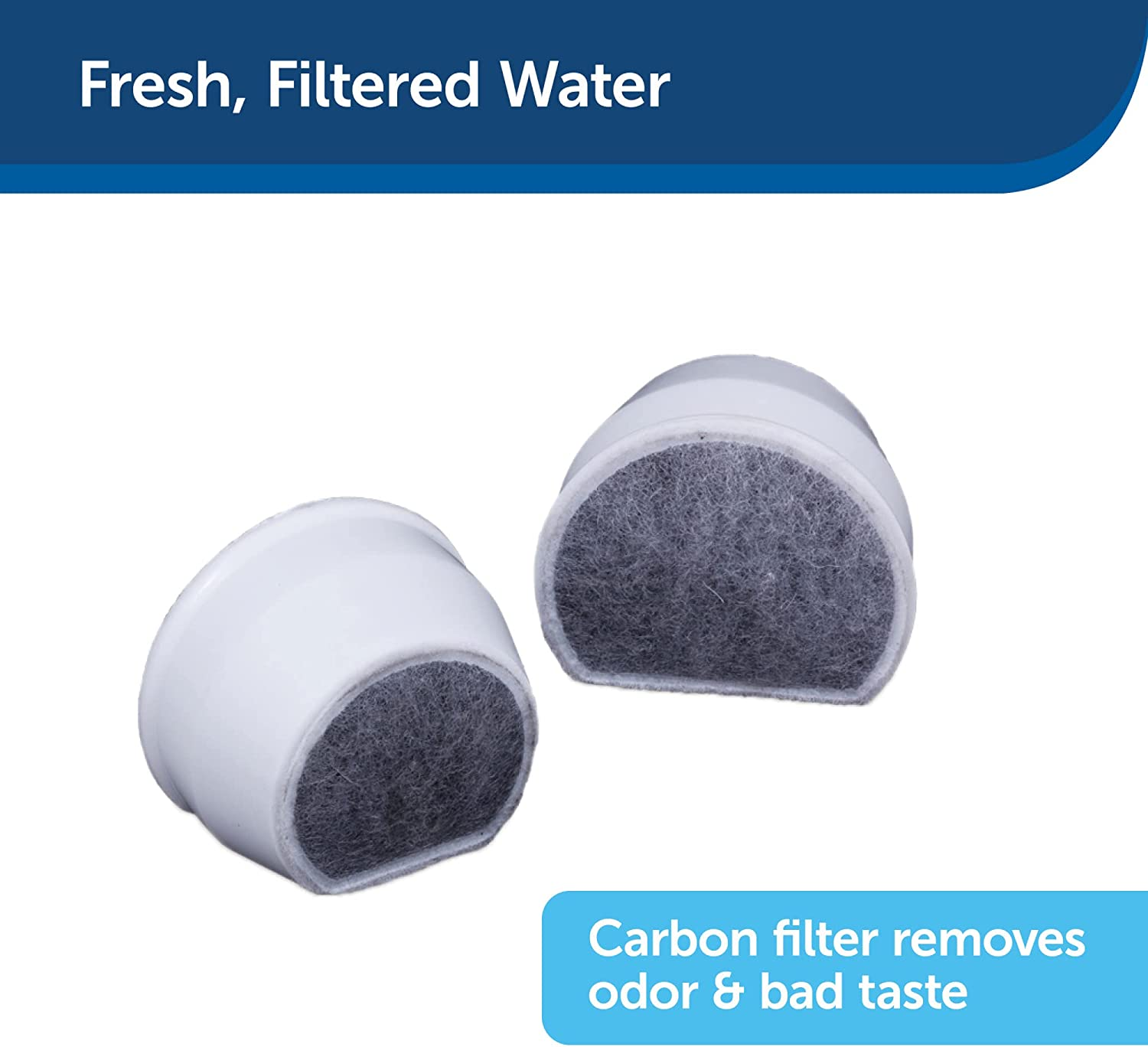 Petsafe Drinkwell Pet Fountain Replacement Charcoal Filter (Pack of 4) image number 5