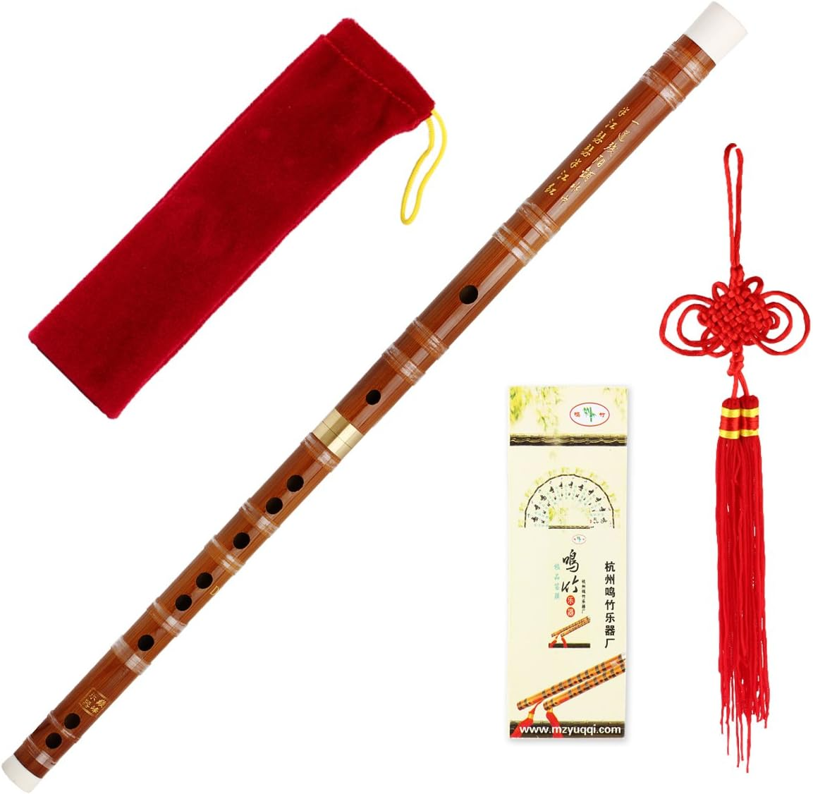 1Pkg Traditional Handmade Chinese Musical Instrument Bamboo Flute/Dizi in D Key image number 6
