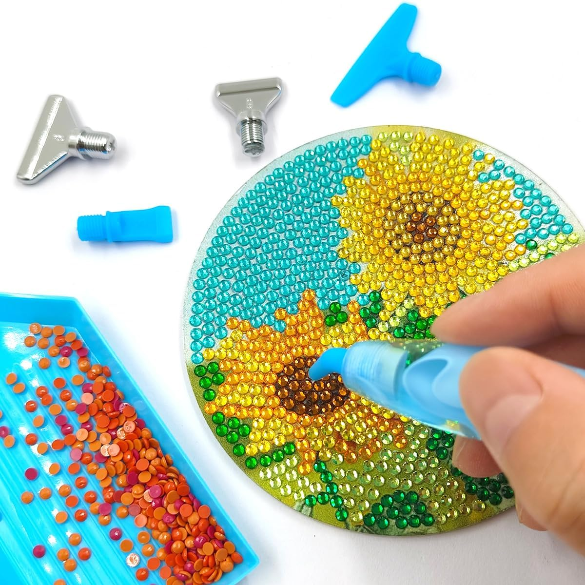 23 Pcs Diamond Art Painting Accessories, DIY Craft Kit for Adults, Multi-Color, Small, Unisex, All Seasons, Non-Foldable image number 4