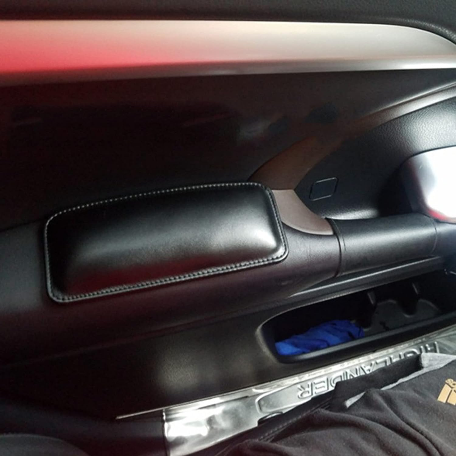 Betterjonny 4 Pcs Car Knee Cushion for Center Console, PU Leather Car Knee Cushion Elbow Pillow Universal Auto Car Knee Pad, Leg Pad, Inner Leg Pad,Knee Pad for Car Interior Accessories(Black) image number 1