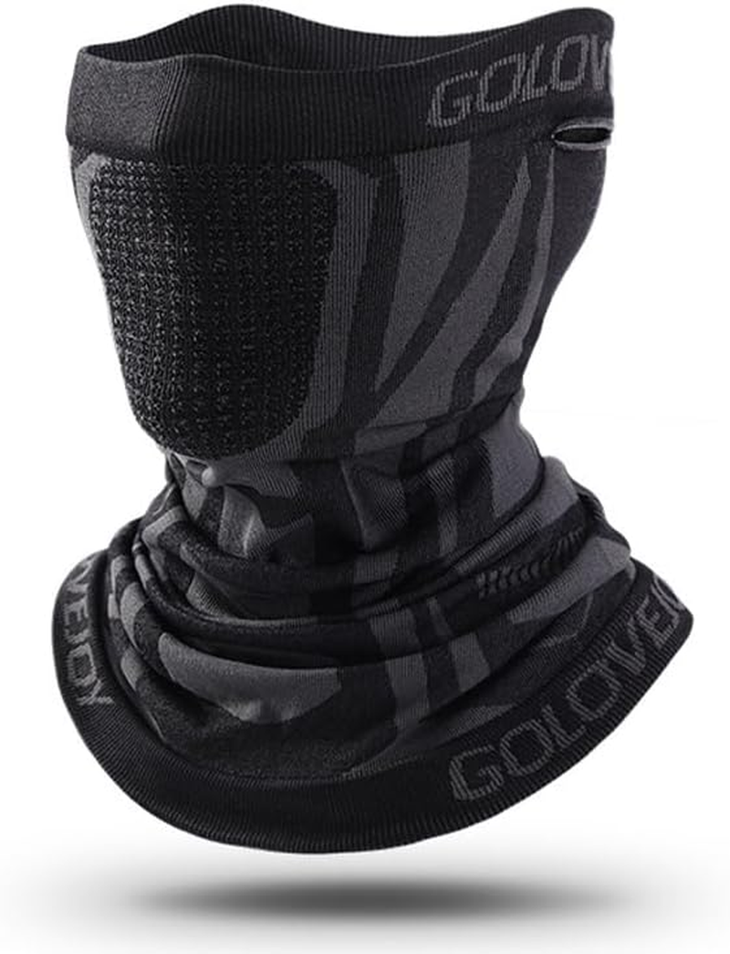 JOWILIN Face Mask Winter Neck Warmer Gaiter Windproof Dustproof Breathable Balaclava Cold Weather Gear for Skiing Snowboarding Motorcycle Cycling Running Fishing Outdoor for Men Women, One Size