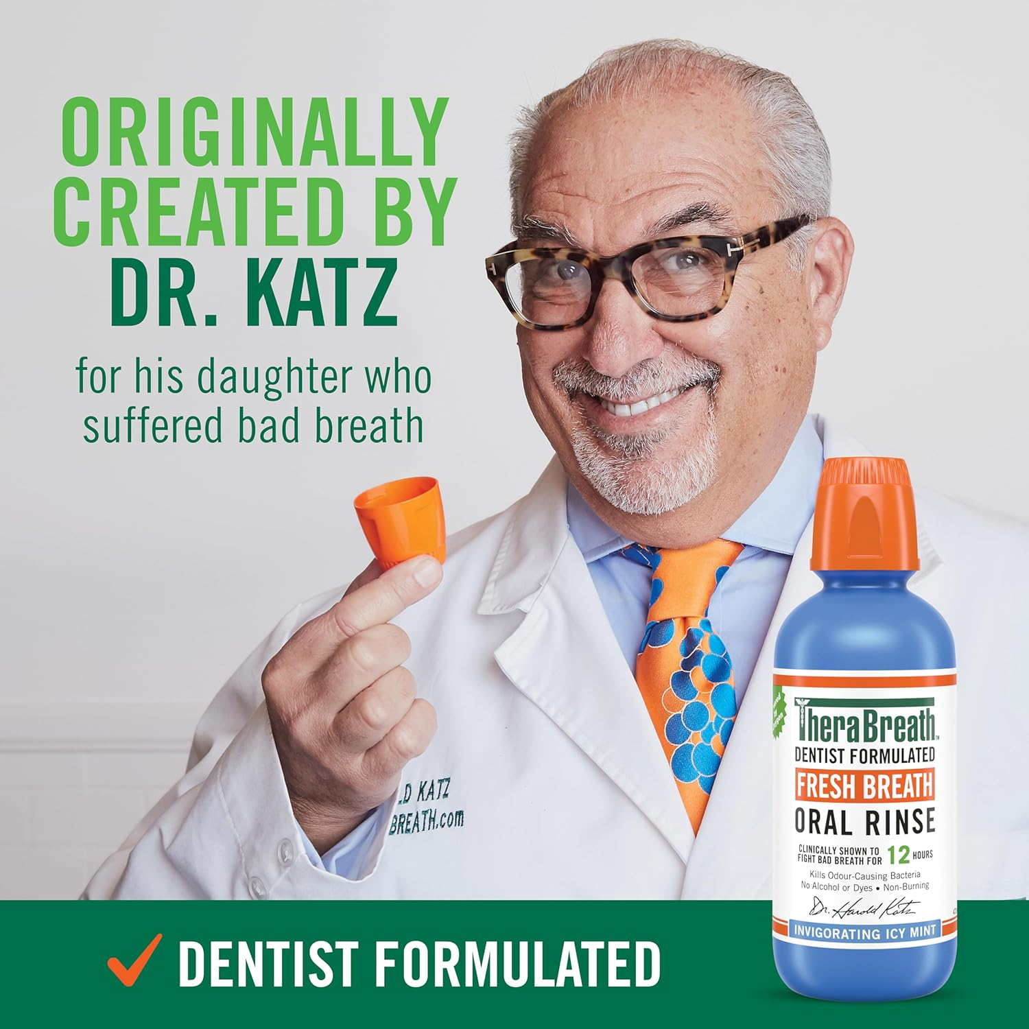 Therabreath Fresh Breath Mouth Wash Bundle - 1X Invigorating Icy Mint Oral Rinse, 473Ml & 1X Mild Mint Oral Rinse, 473Ml - Professional-Grade Oral Care - Long-Lasting Fresh Breath image number 5