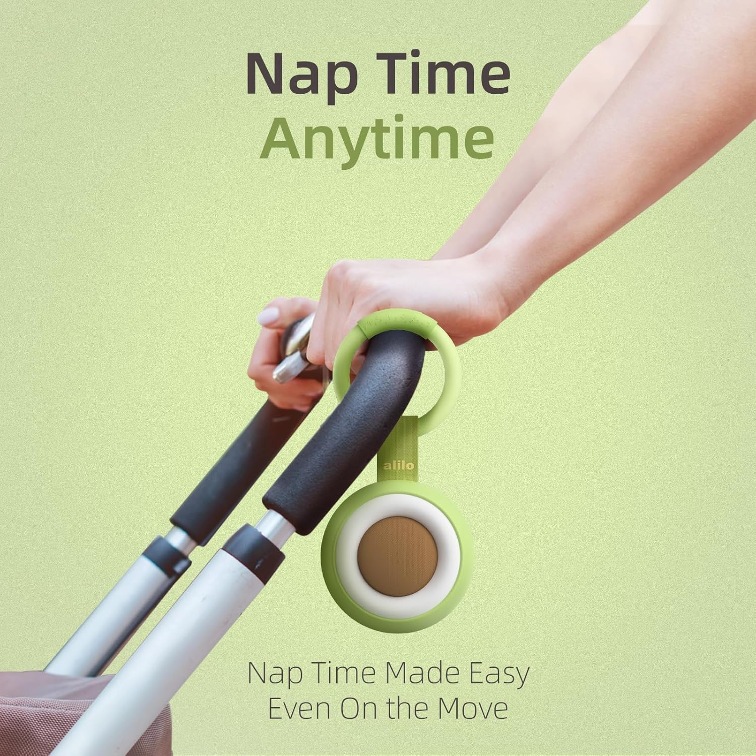 Alilo Portable White Noise Machine for Baby Adult, 30 Soothing Sounds, 3-Mode Night Light, Timer, Memory, Volume Control, Avocado Design Travel Sound Machine image number 3