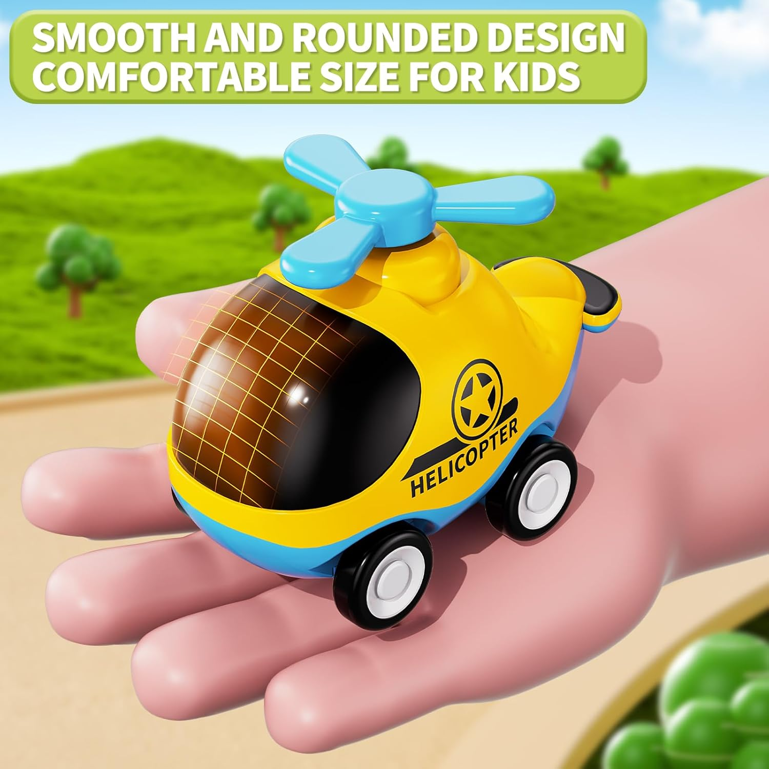 Press and Go Car Toys for Toddlers 1-3, 6 Pack Animal Baby Car Toys for Infants 6-9-12-18 Months Babies, Push Go Friction Vehicle Toys for 1 2 Year Old, First Birthday Gifts for Boys Girls image number 4