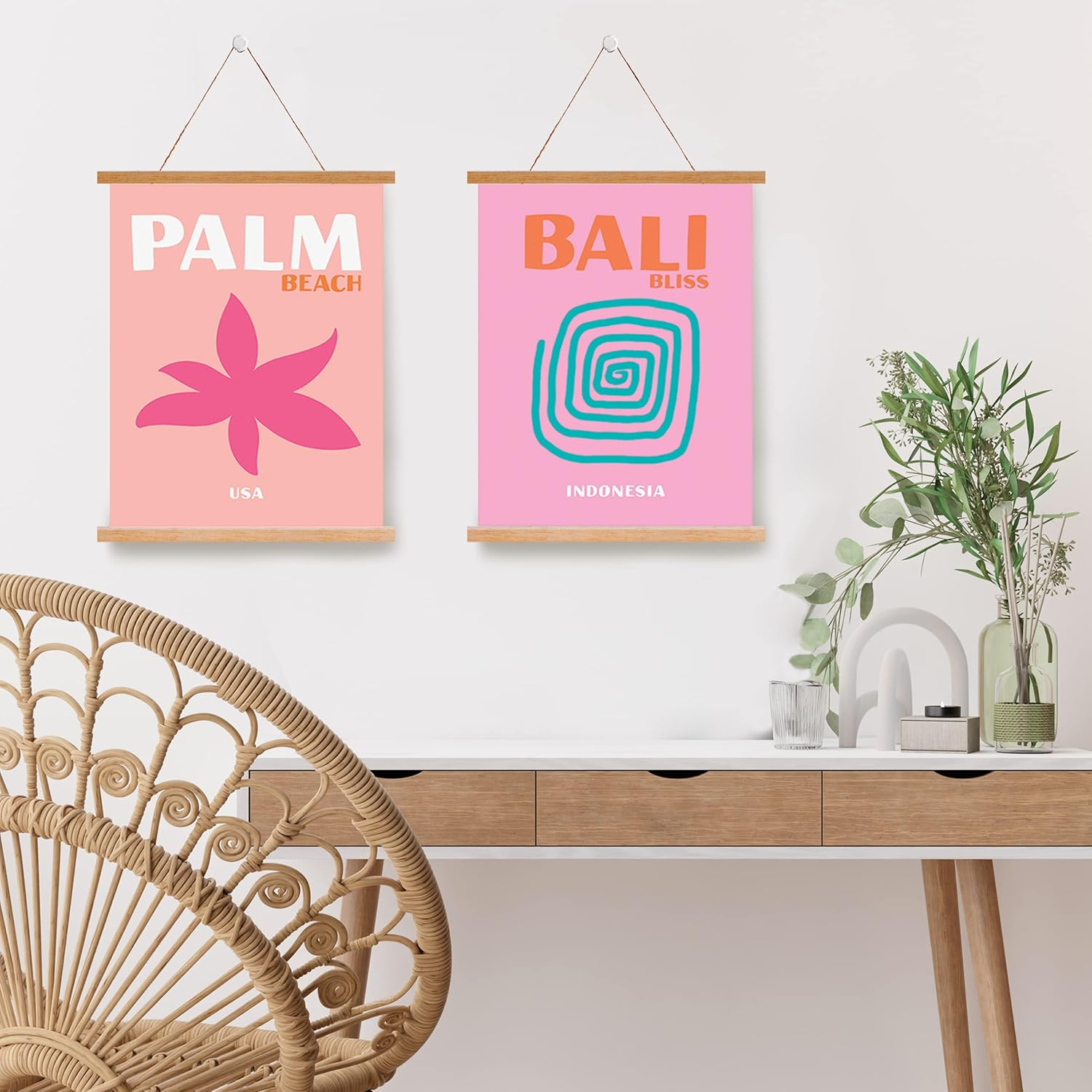 WOONKIT 12 Set Preppy Room Decor, Posters for Aesthetic, Trendy College Dorm Wall Cute Bedroom Office Living Home Art Prints, Travel Pictures, Collage Kit Coconut Teen Girl Kawaii Stuff (A - TRAVEL) image number 4