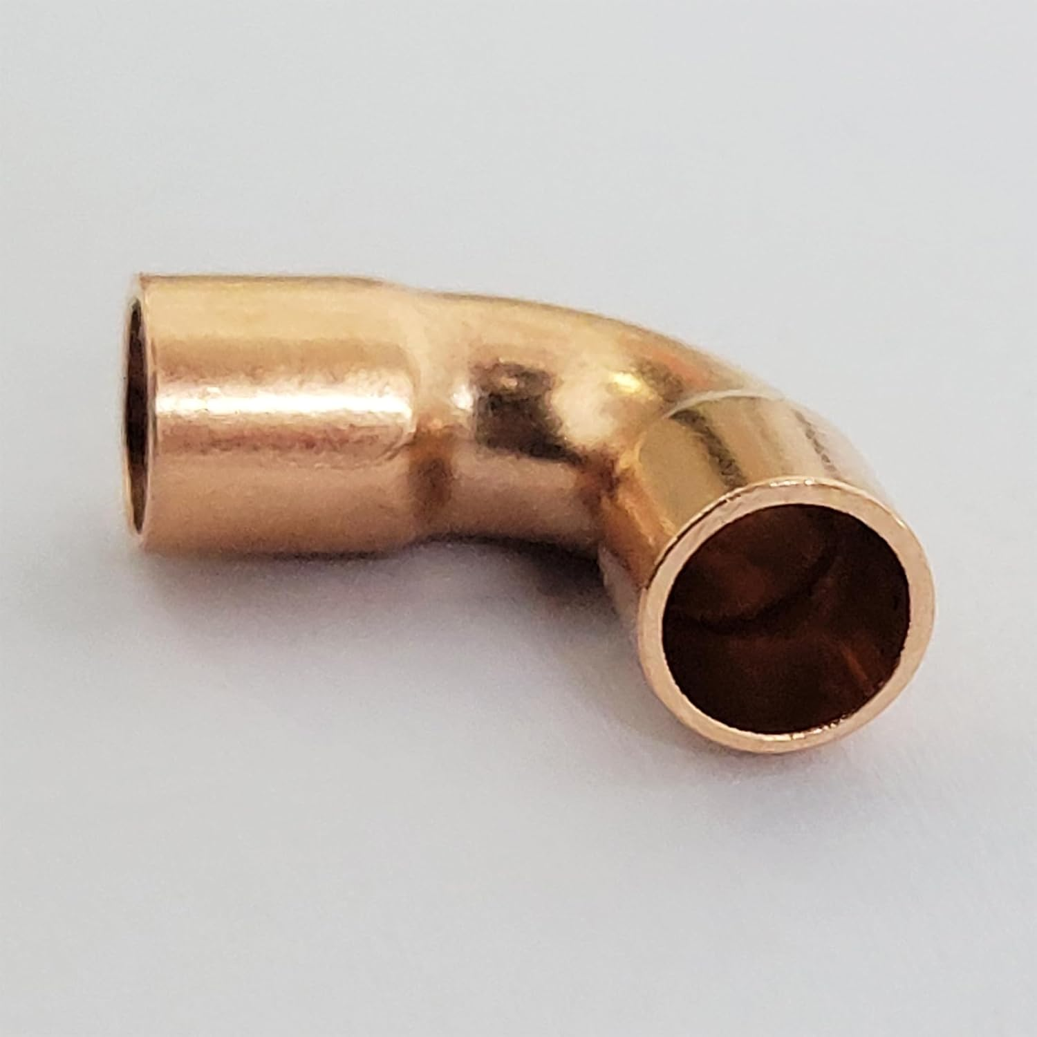 16 Packs 90 Degrees Elbow Copper Pipe Fitting Brazing Connection for HVAC Cooling Equipment (1/2 Inch)