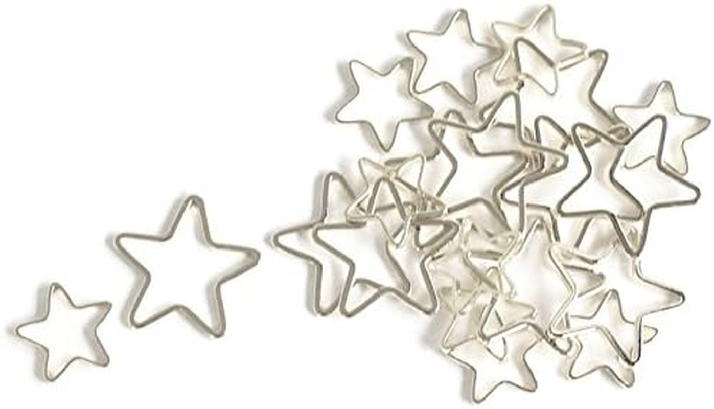 NBK Frame Parts Star Small Size 20 Pieces 13Mm & 8Mm Silver KE375-S image number 2