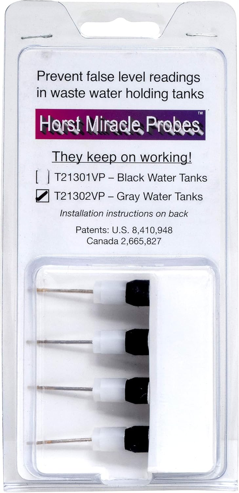 Valterra T21302VP Horst Miracle Probe - Gray Water Tanks, Pack of 4