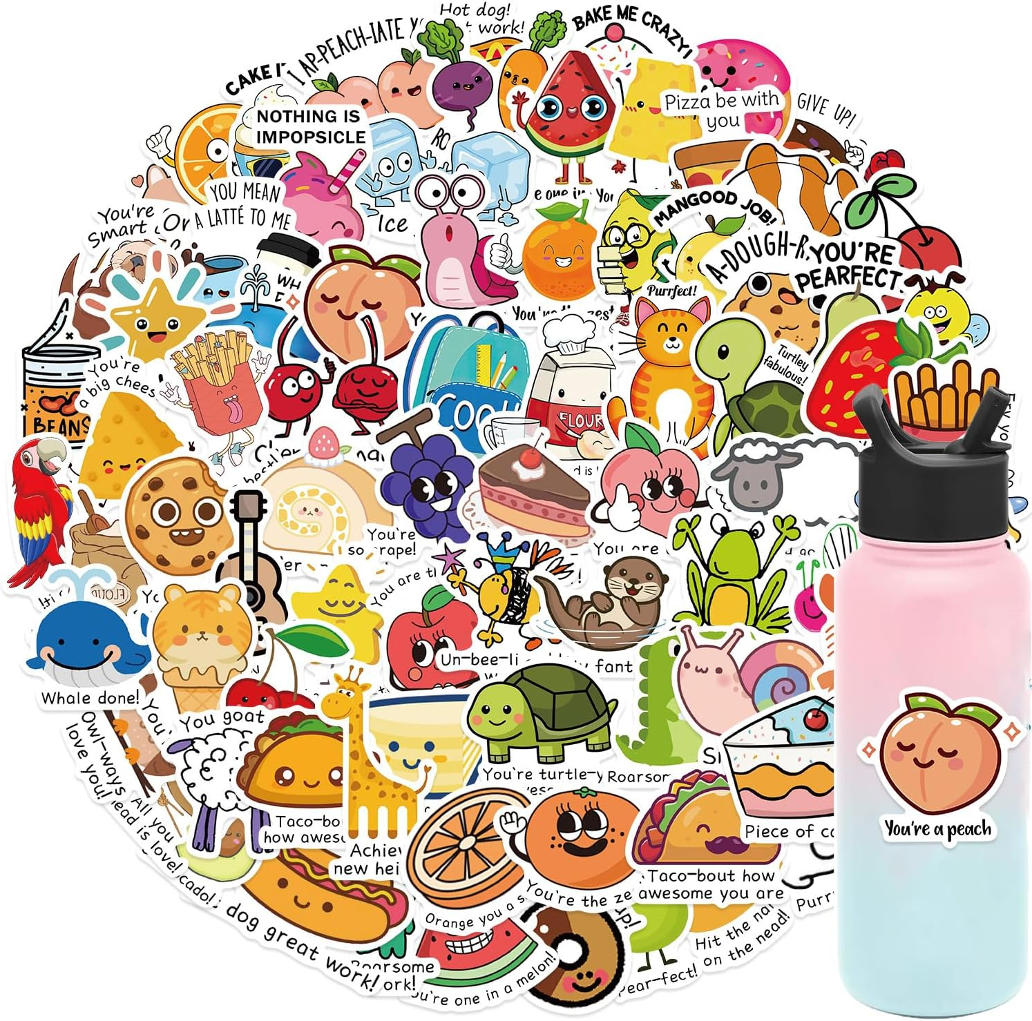 Punny Teacher Stickers for Students, 760Pcs Motivational Reward Stickers for Kids with 76 Different Designs, Classroom Supplies and Must Have Essentials for Teachers image number 5