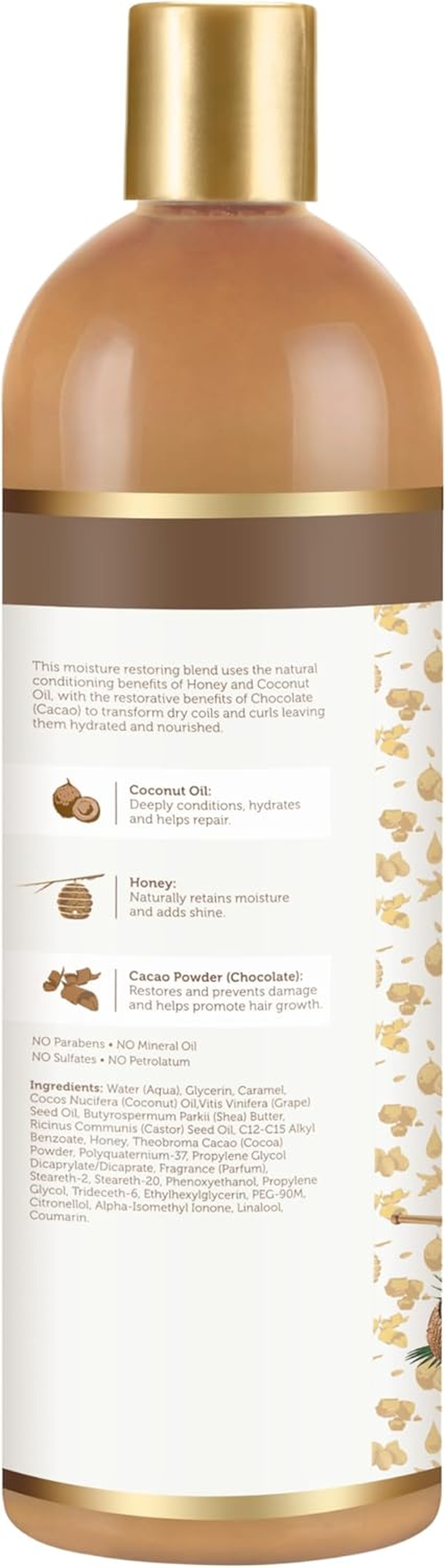 African Pride Moisture Miracle Conditioner Honey, Chocolate & Coconut Oil 473Ml (160Z) image number 1