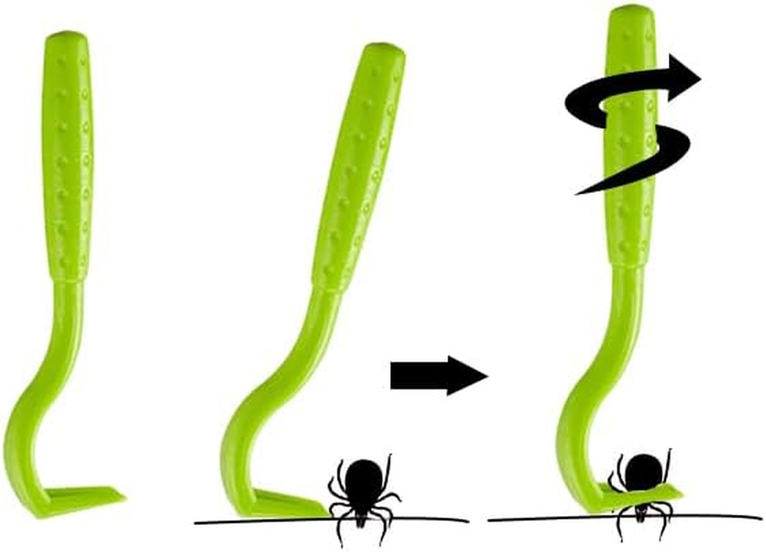 Maili Deluxe Set of 3 Tick Hooks for Dogs, Cats, Horse & Humans - Tick Lever as a Proven Tick Remover for Tick Tweezers I Alternative to Tick Tweezers (Green) - Pink image number 5