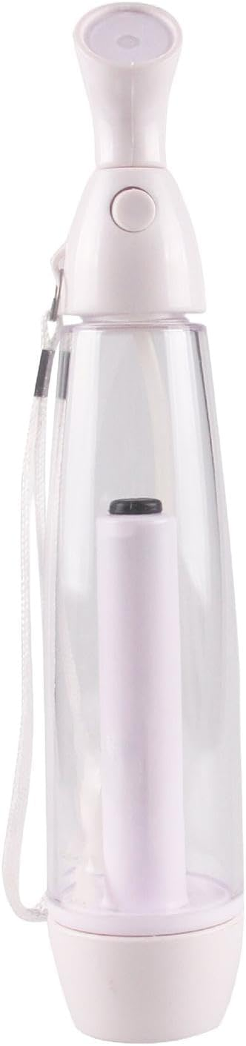 Oshhni Summer Mister Spray Bottle Personal Cooling Device Compact Portable with Carrying Loop Pump Mister Misting Sprayer for Travel, White image number 2