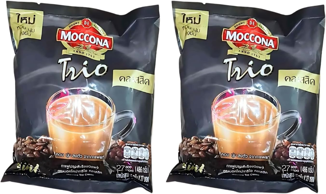 Moccona Trio Instant Coffee Mixed Original 18G Pack 28 Sachets image number 1