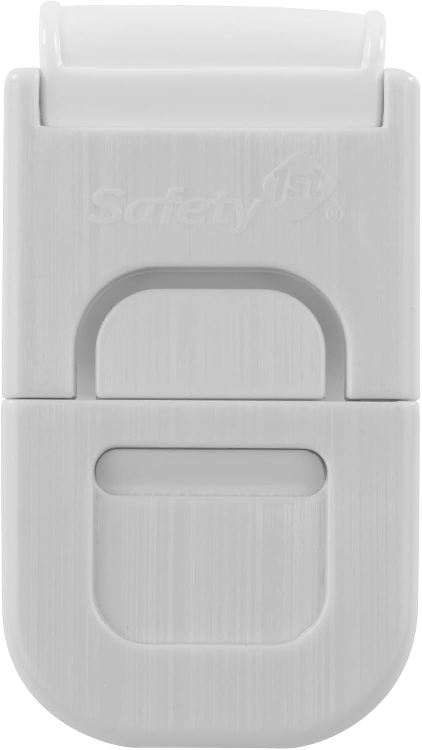 Mother'S Choice Multi-Purpose Child Safety Appliance Latch - 2 Pack, Easy Install, Secure Press & Pull Lock, Flexible Strap, Adhesive Backing, White
