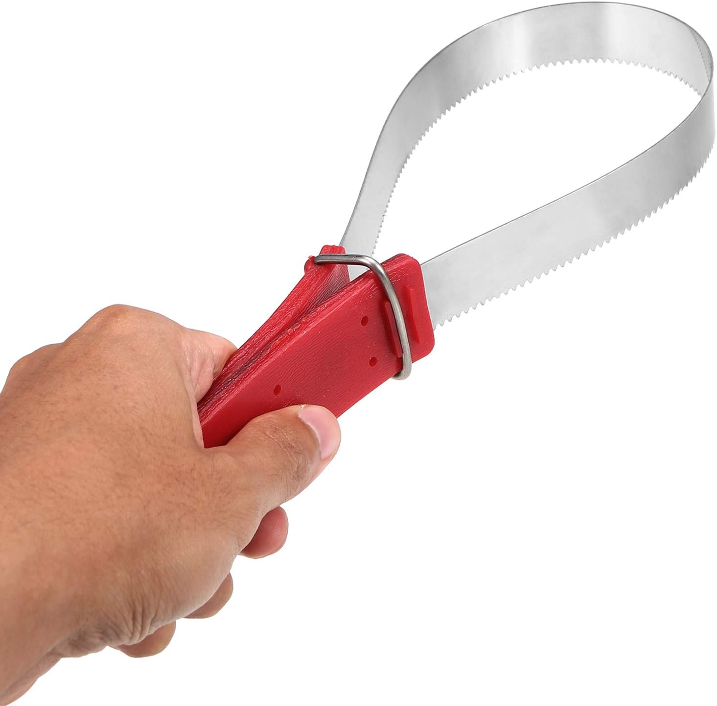 Yasao Stainless Steel Equine Sweat Scraper Horse Shedding Grooming Tool Horse Deshedding Cleaning Loop Tool Comfortable Grip image number 3