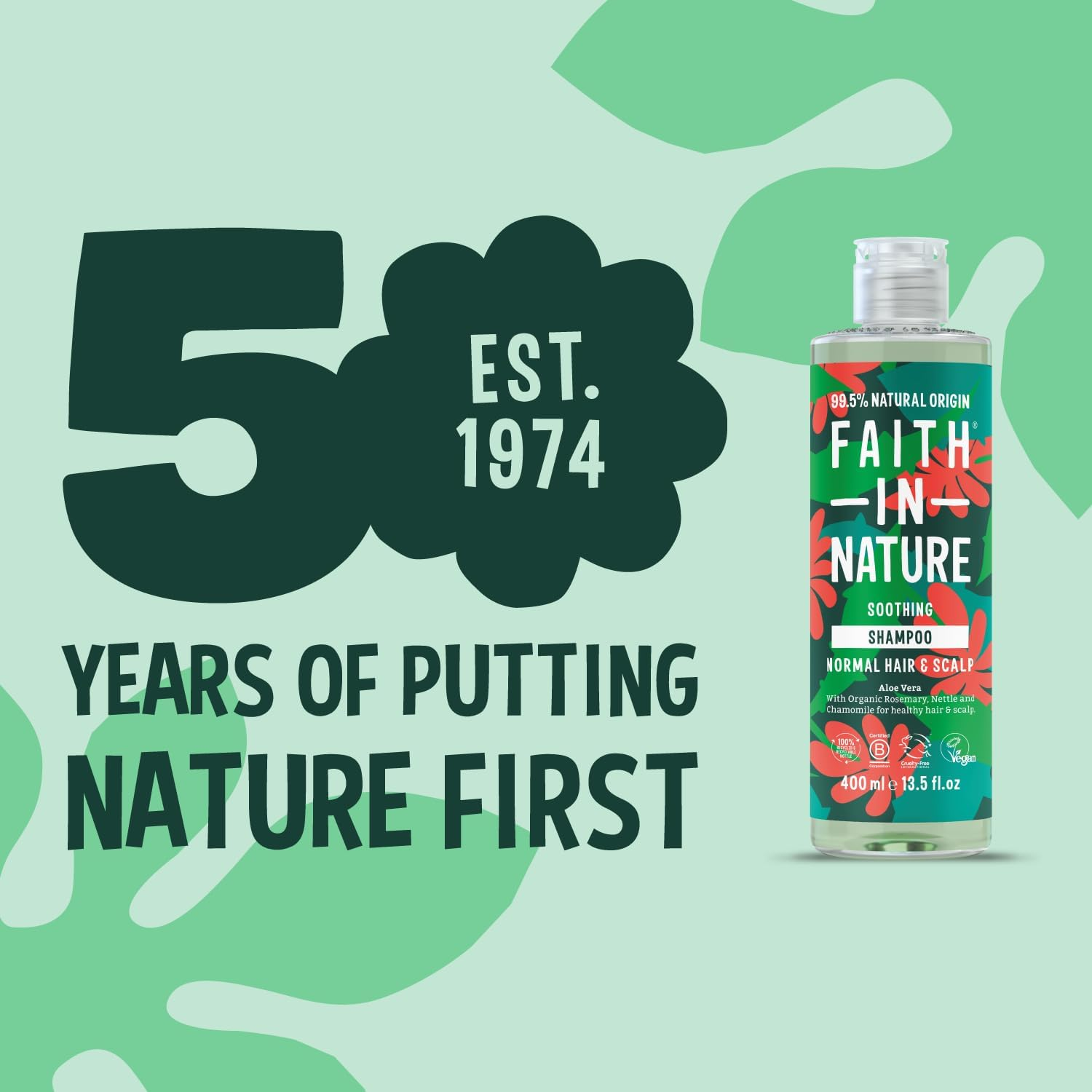 Faith in Nature Rejuvenating Aloe Vera Shampoo 400Ml for Normal to Dry Hair image number 2